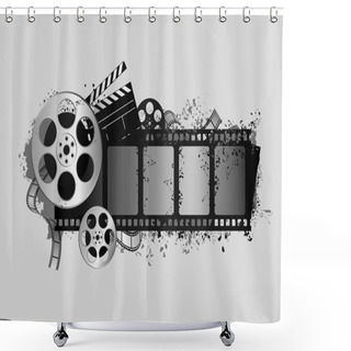 Personality  Design Elements Of Movie Theme Design Shower Curtains
