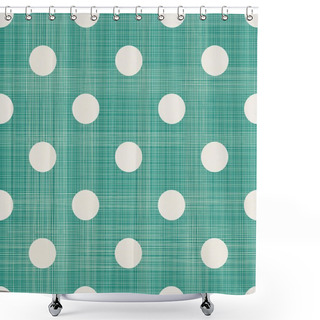 Personality  Retro Seamless Polka Dot Background Shower Curtains