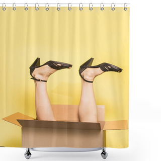 Personality  Funny Shopping Woman Shower Curtains