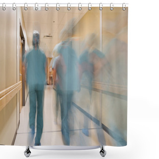 Personality  Blurred Motion Doctors And Nurses Shower Curtains