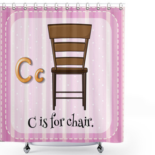 Personality  Letter C Shower Curtains