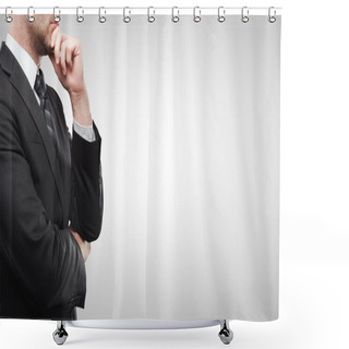 Personality  Businessman Shower Curtains