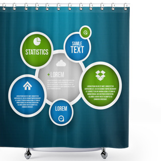 Personality  Vector Progress Icons Vector Illustration Shower Curtains
