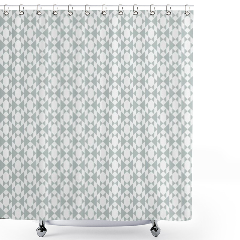 Personality  Abstract creative background with repeated shapes shower curtains