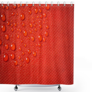 Personality  Red Waterproof Fabric Shower Curtains