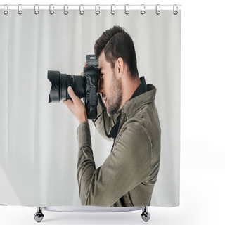 Personality  Photographer Shower Curtains