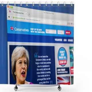 Personality  Official Conservative Party Website Shower Curtains