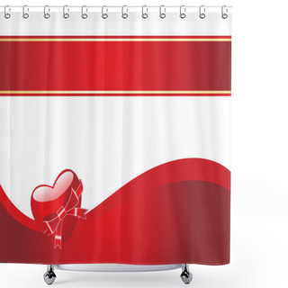 Personality  Valentine Day Background Shower Curtains