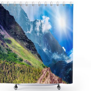 Personality  Trekking In Nepal Shower Curtains