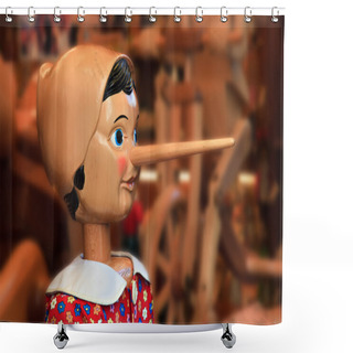 Personality  Pinocchio Shower Curtains
