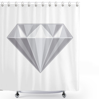 Personality  Isolated Diamond Design Shower Curtains