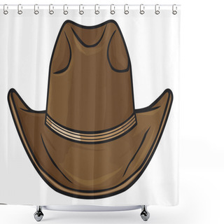 Personality  Cowboy Hat Shower Curtains