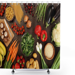 Personality  Healthy Eating Shower Curtains