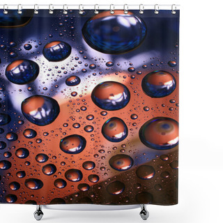 Personality  Water Drops On Plastic Surface Shower Curtains