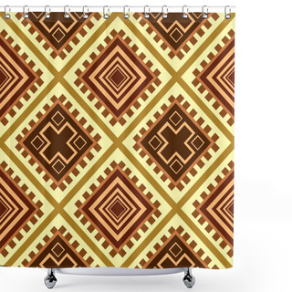 Personality  Seamless Texture Africa Shower Curtains