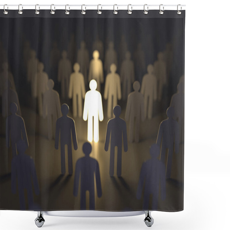 Personality  Unique luminous man shower curtains