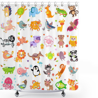 Personality  AnimalsBigThr Shower Curtains