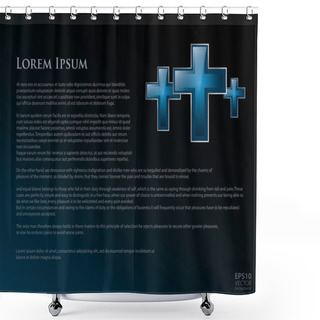 Personality  Religious Background Shower Curtains