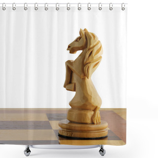 Personality  Isolated Chess Horse Shower Curtains
