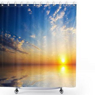 Personality  Mystic Sunset On The Sea Shower Curtains