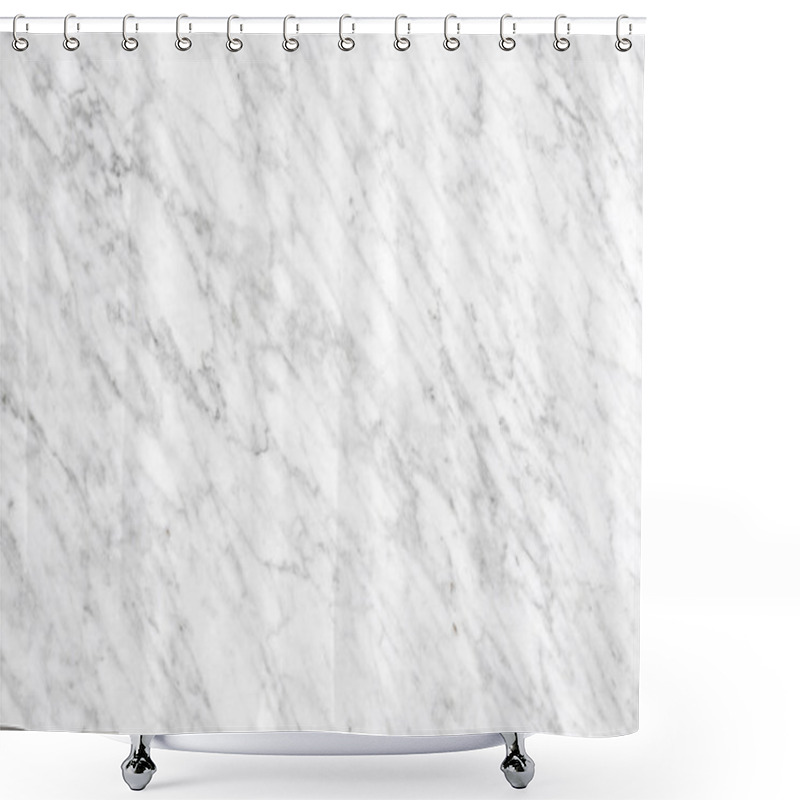 Personality  White Carrara Marble Natural Light Surface For Bathroom Or Kitchen Countertop Shower Curtains
