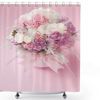 Personality  Fresh Flower Bouquet In Vase Shower Curtains