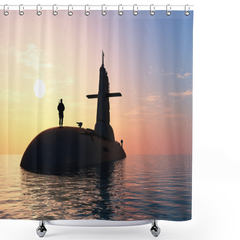 Personality  The Military Ship Shower Curtains