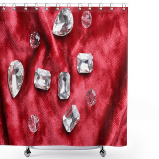 Personality  Precious Stones For Jewellery Shower Curtains