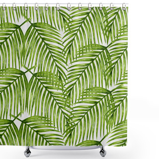 Personality  Palm Trees Leaves Shower Curtains