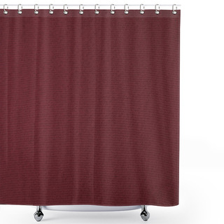 Personality  Close Up View Of Burgundy Woven Fabric Texture   Shower Curtains