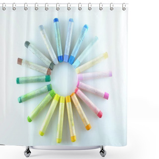 Personality  Art Pastel Palette Shower Curtains