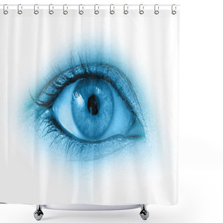 Personality  Woman Eye Shower Curtains