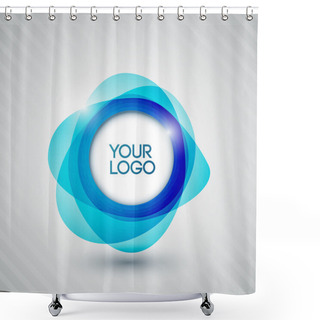 Personality  Abstract Shiny Circles For Your Logo Shower Curtains
