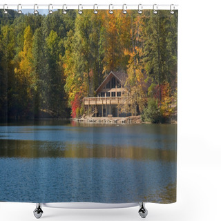 Personality  Lake Lodge Shower Curtains