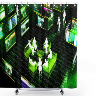 Personality  Virtual Meeting Shower Curtains