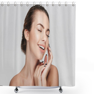 Personality  Skincare Shower Curtains