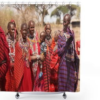 Personality  Masai Tribes In Kenya Africa 25th Sep 2019 Shower Curtains