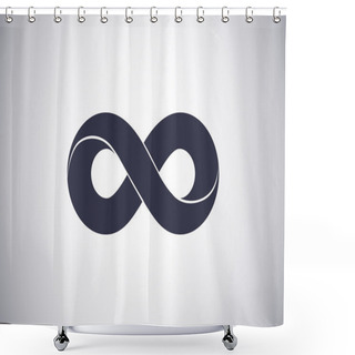 Personality  Infinity Sign Icon Shower Curtains