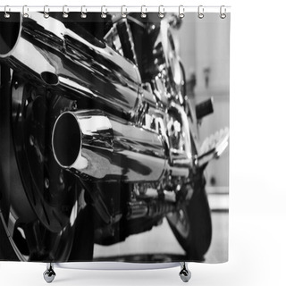 Personality  Motorcycle Shower Curtains
