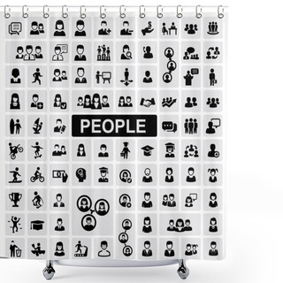 Personality  Icons Shower Curtains