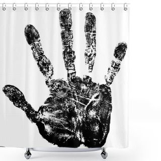 Personality  Hand Print. Shower Curtains