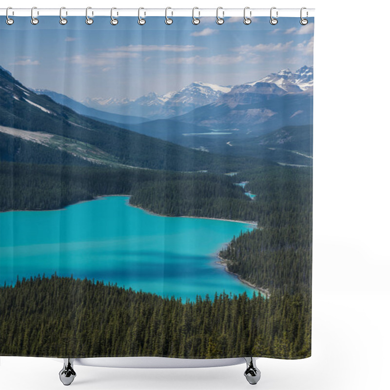 Personality  Petyo Lake, Banff National Park Shower Curtains