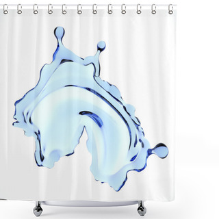 Personality  Abstract Water Splash Shower Curtains