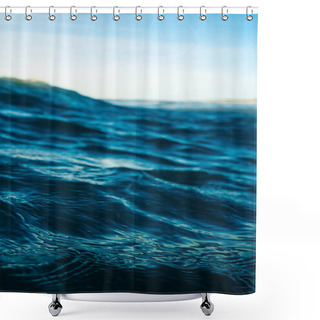 Personality  Breaking Waves And Spray, White Water And Light Reflecting On The Surface Of The Moving Water Shower Curtains