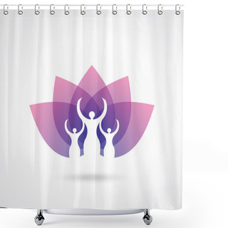 Personality  Concept Of Woman Unity. Shower Curtains
