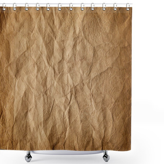 Personality  Full Frame Image Of Old Crumpled Paper Background  Shower Curtains
