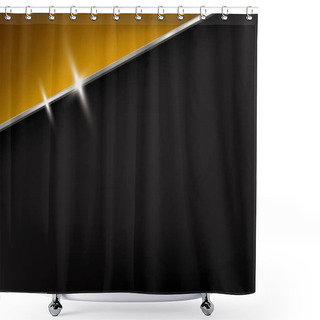 Personality  Dark Yellow Background Shower Curtains
