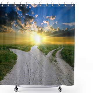 Personality  Rural Roads Shower Curtains