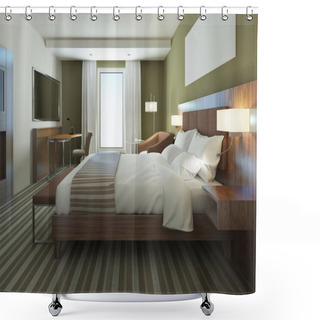 Personality  Beautiful Apartment Furnished, Comfortable Bedroom Shower Curtains
