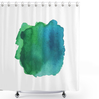 Personality  Water Color. Hand Drawn Art Stain. Colored Watercolour Artwork. Art Banner. Abstract Aquarelle Dye. Colorful Illustration Shower Curtains